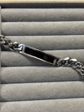 Rouge black ID link bracelet