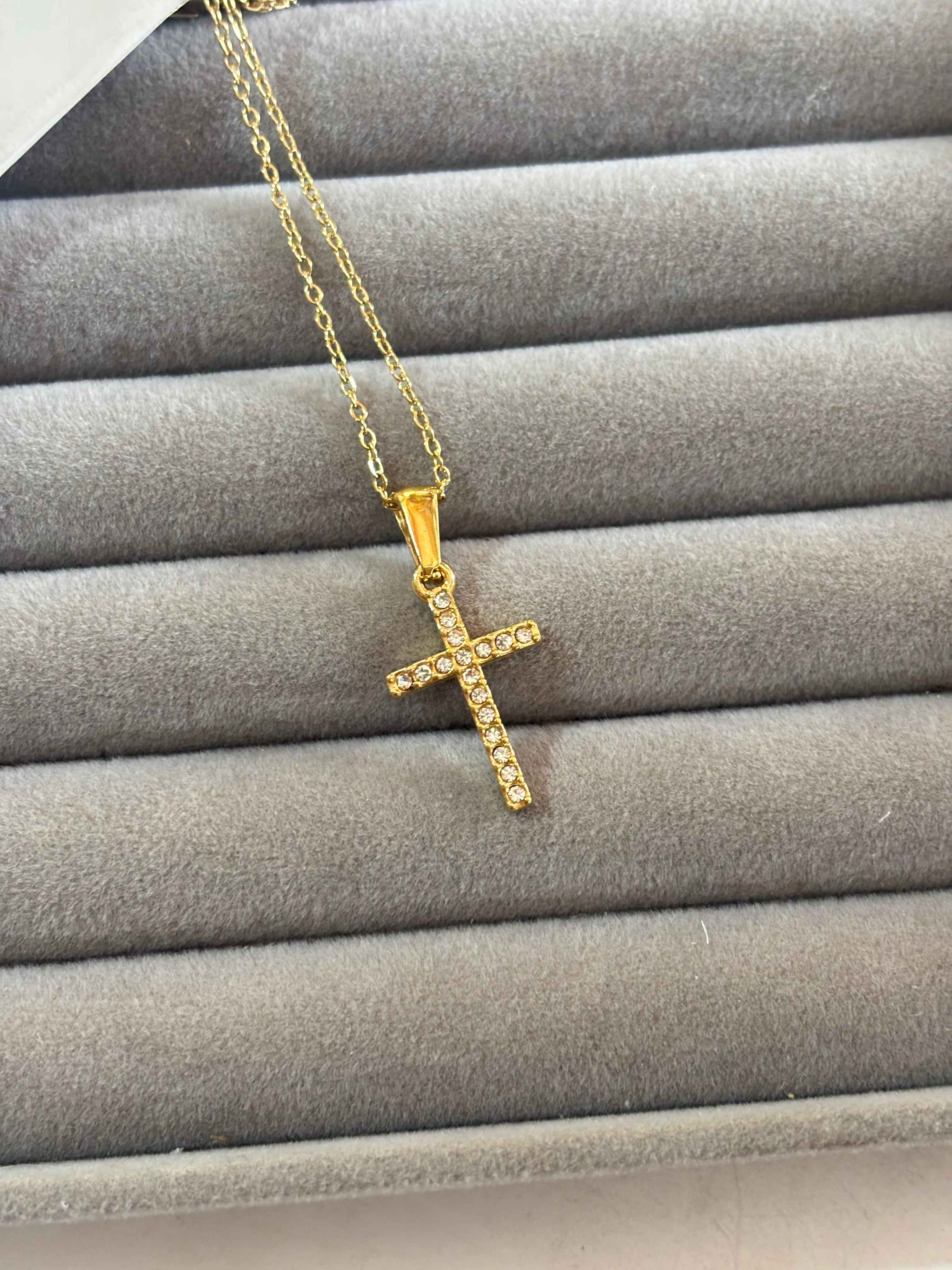 Glowing cross necklace