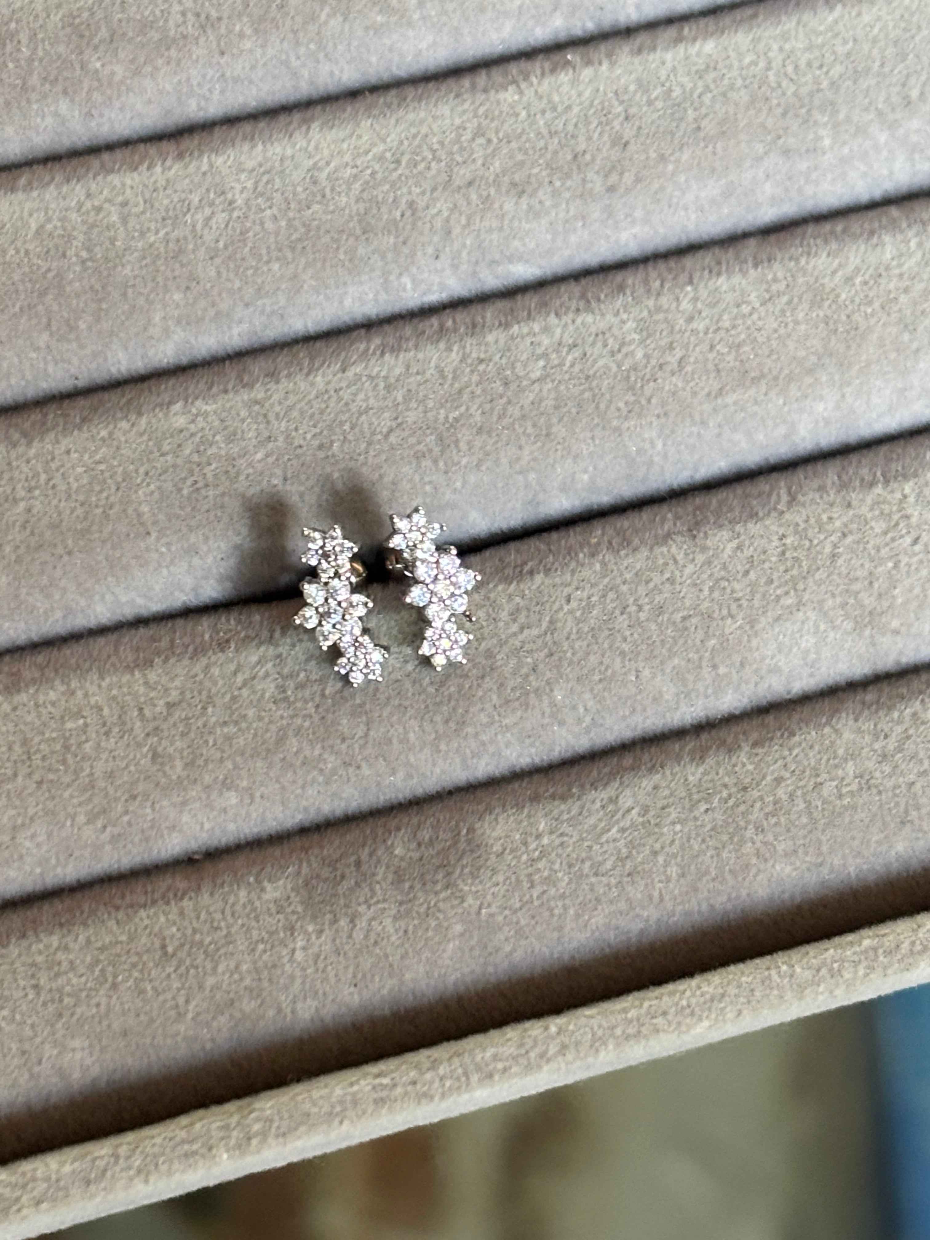 Floral Cluster Ear Climber