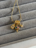 Ice cream multi tired necklace