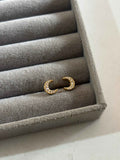 Crescent moon stud