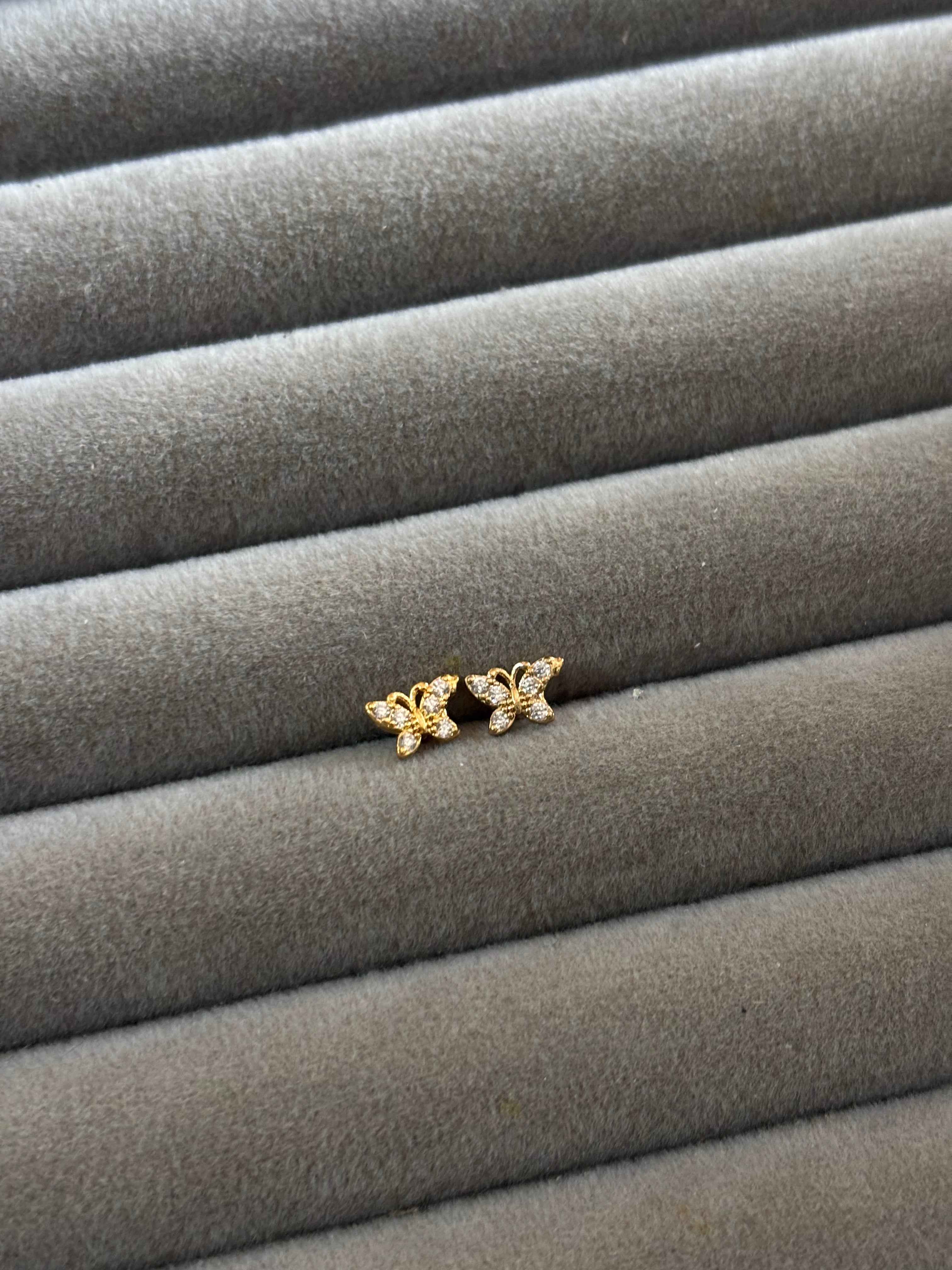 Tiny Butterfly Spark Studs