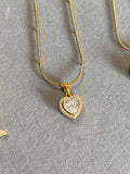 Halo heart necklace - Hirulythings