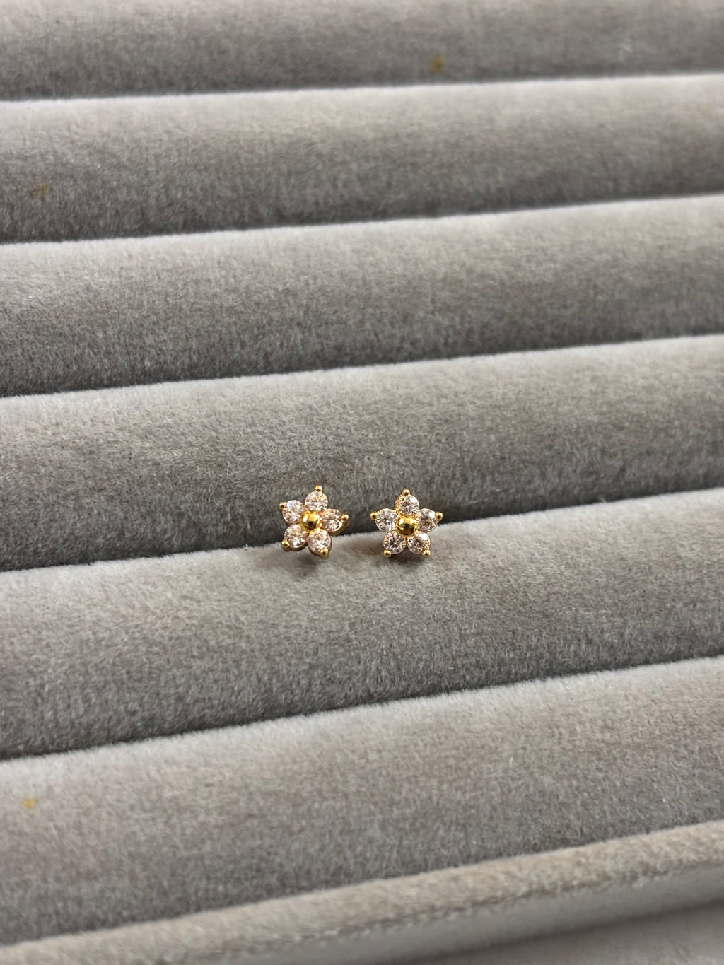 Tiny floral studs