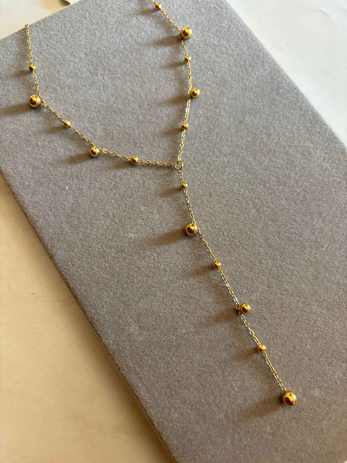Beads lariat necklace - Hirulythings