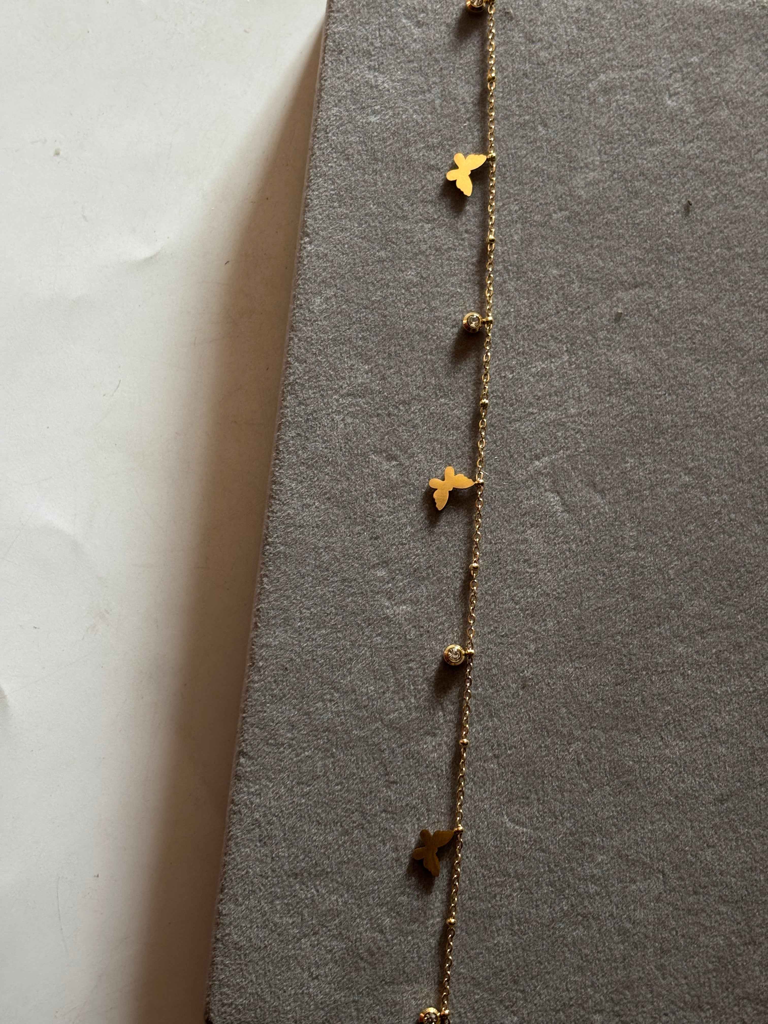 Butterfly charm hip chain