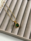 Emerald crystal chain
