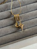 Moon and star necklace