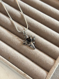 Black gothic cross necklace