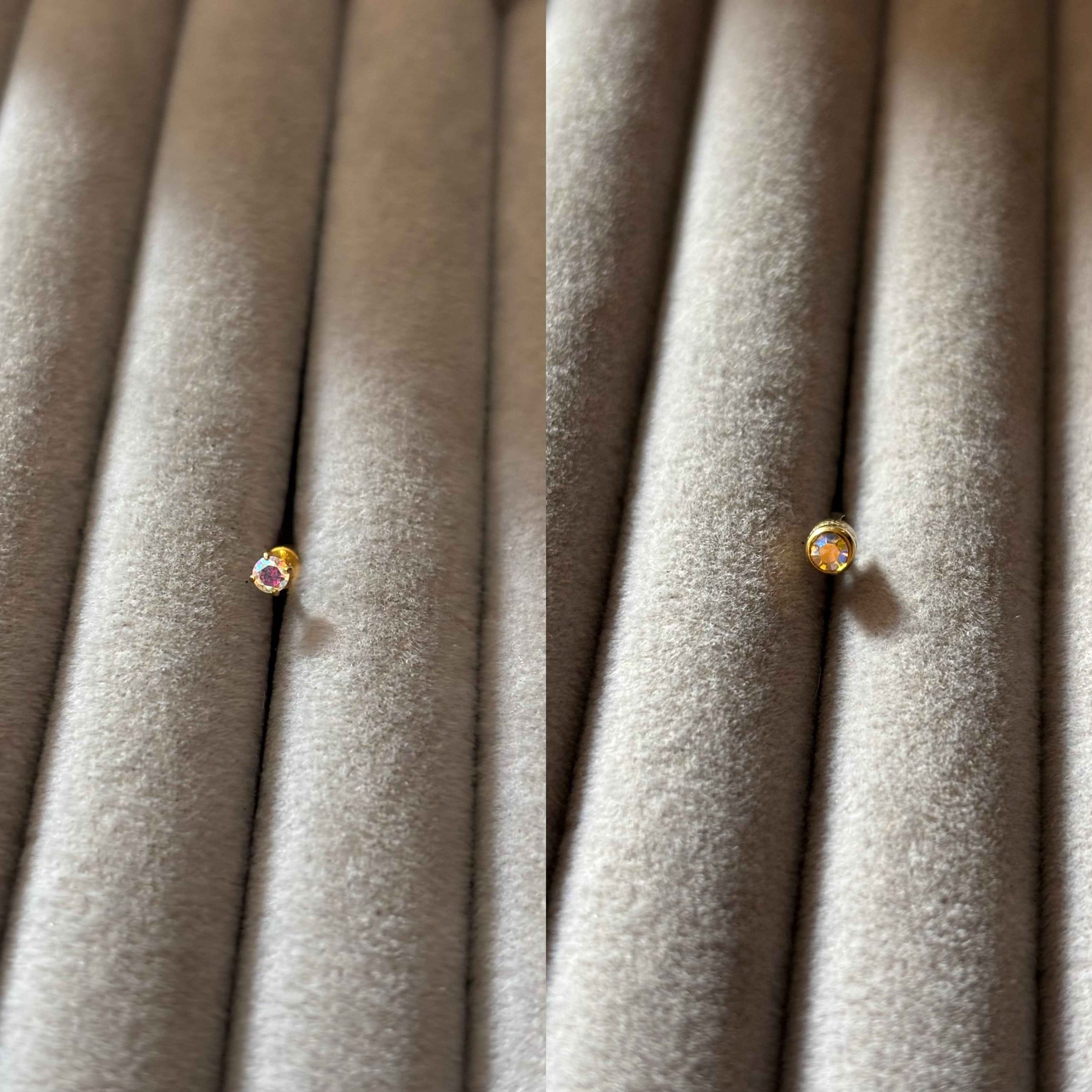 Hologram two in one stud