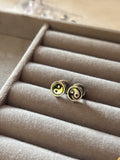 Ying Yang barbell studs