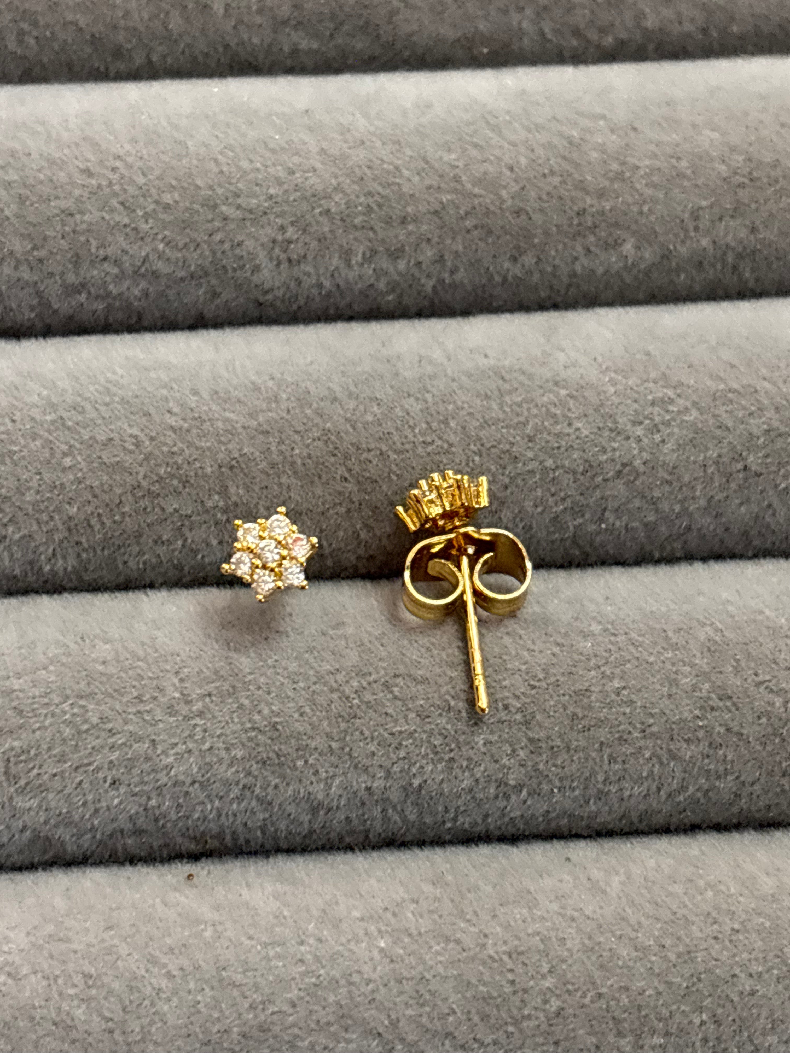 Tiny floral earrings