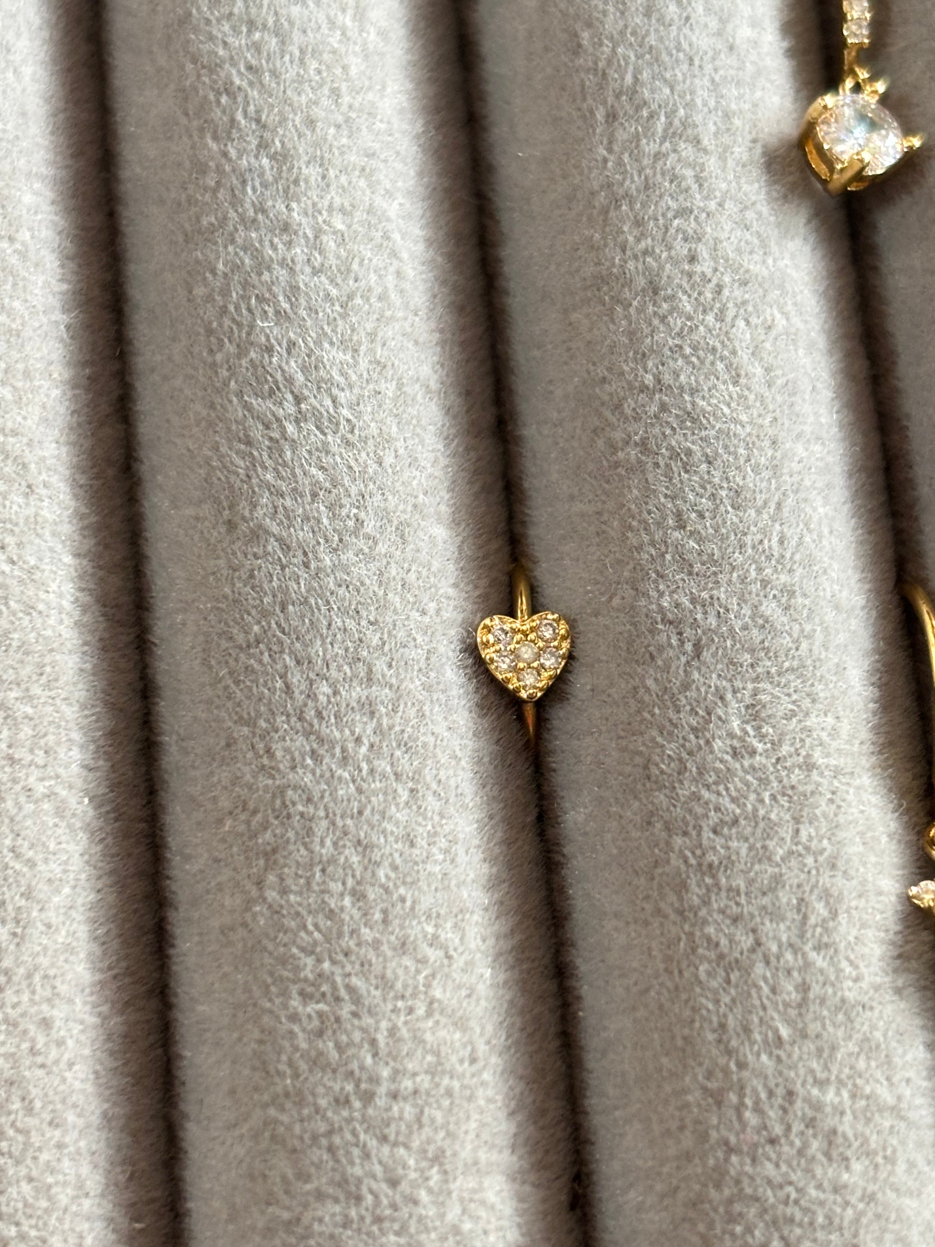 Studded heart helix