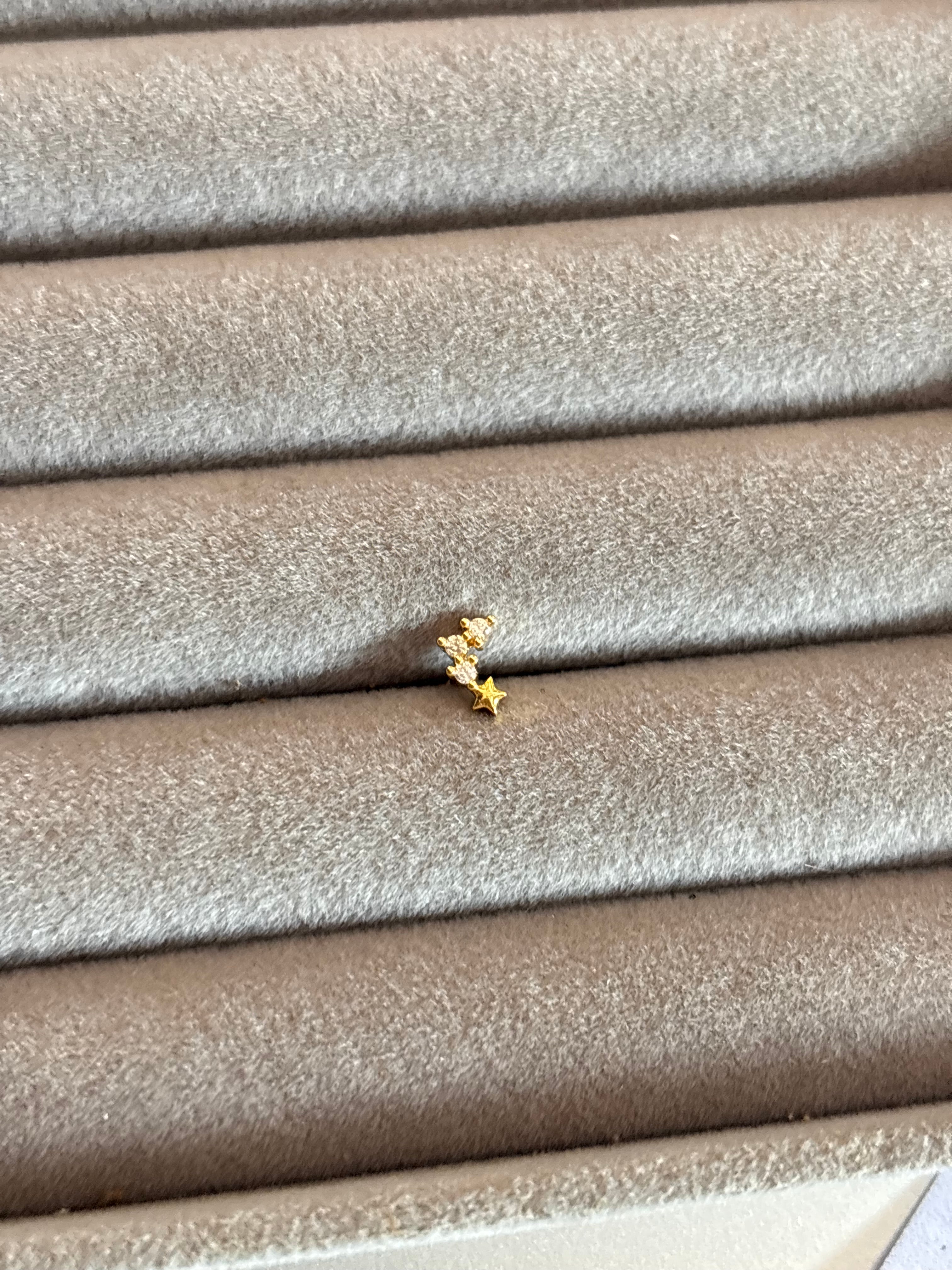 Trio Star nose pin