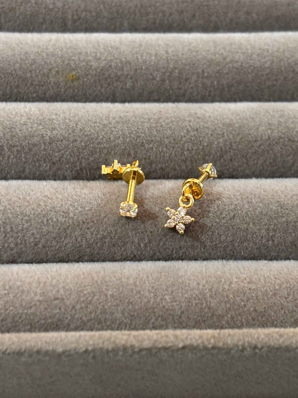 Floral upper helix piercing