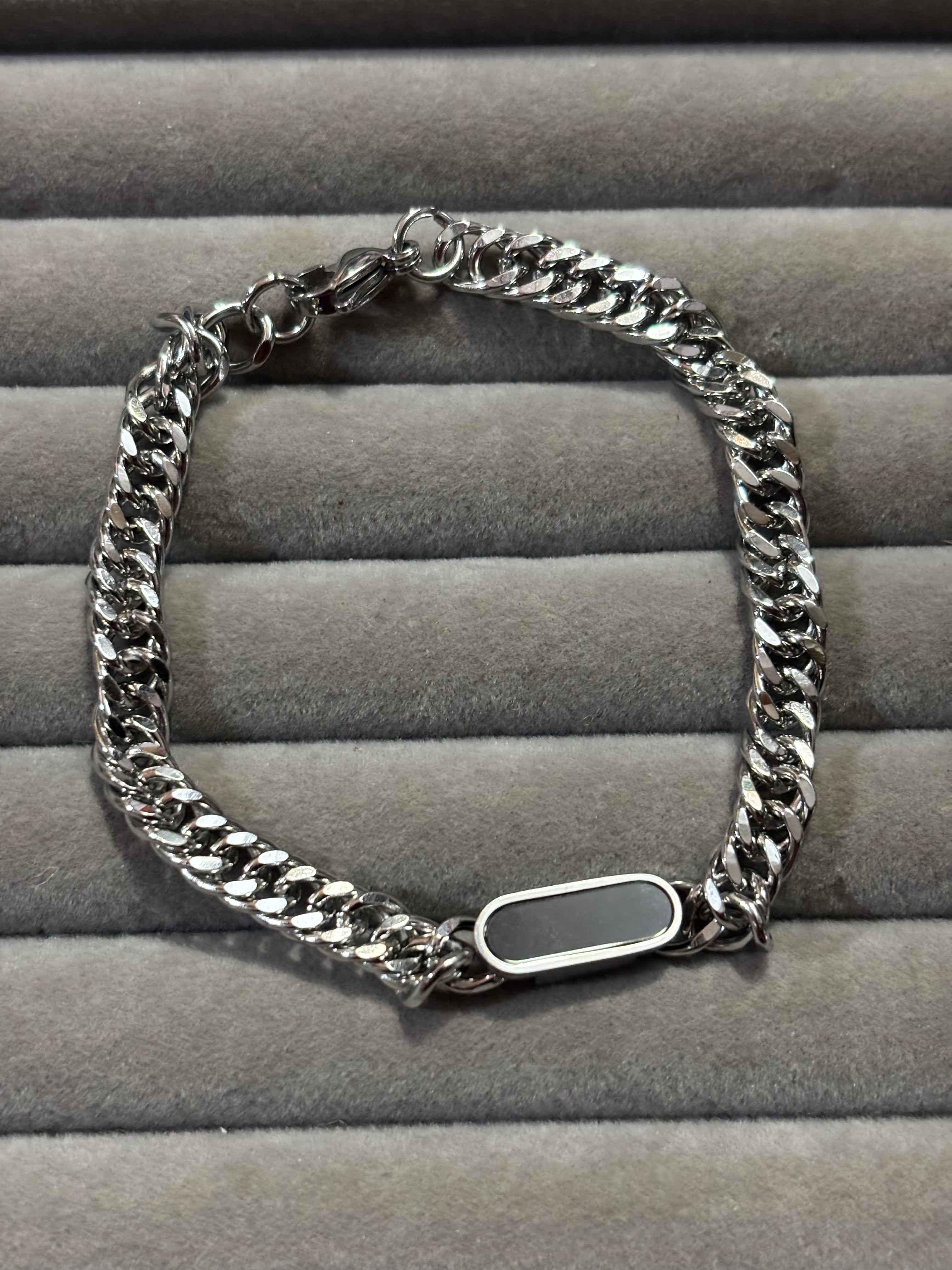 Alpha black cuban bracelet