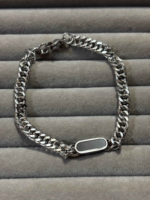Alpha black cuban bracelet