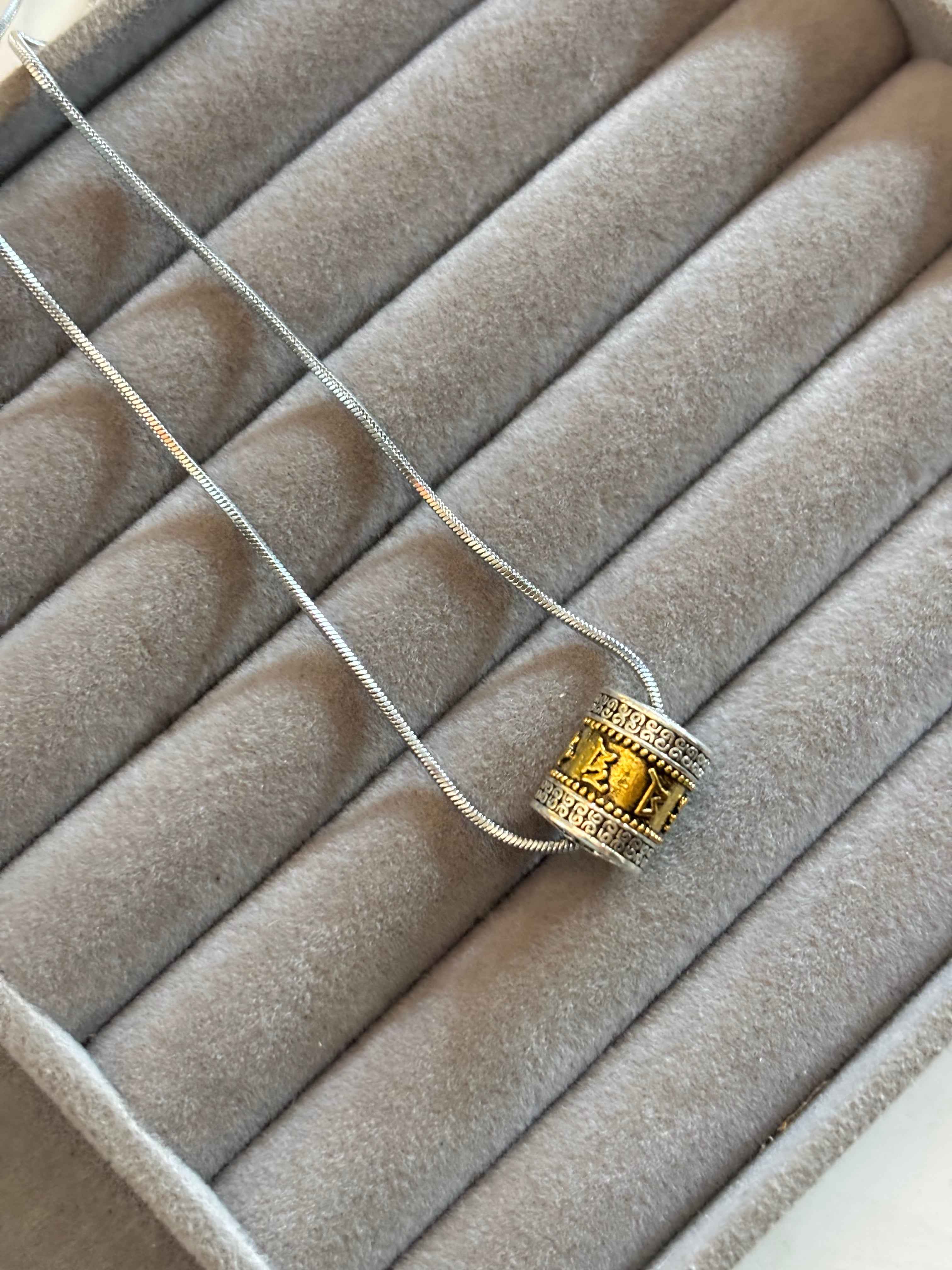 Zen Prayer Wheel Chain