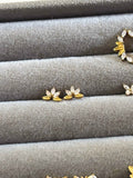 Marquise Leaf Studs