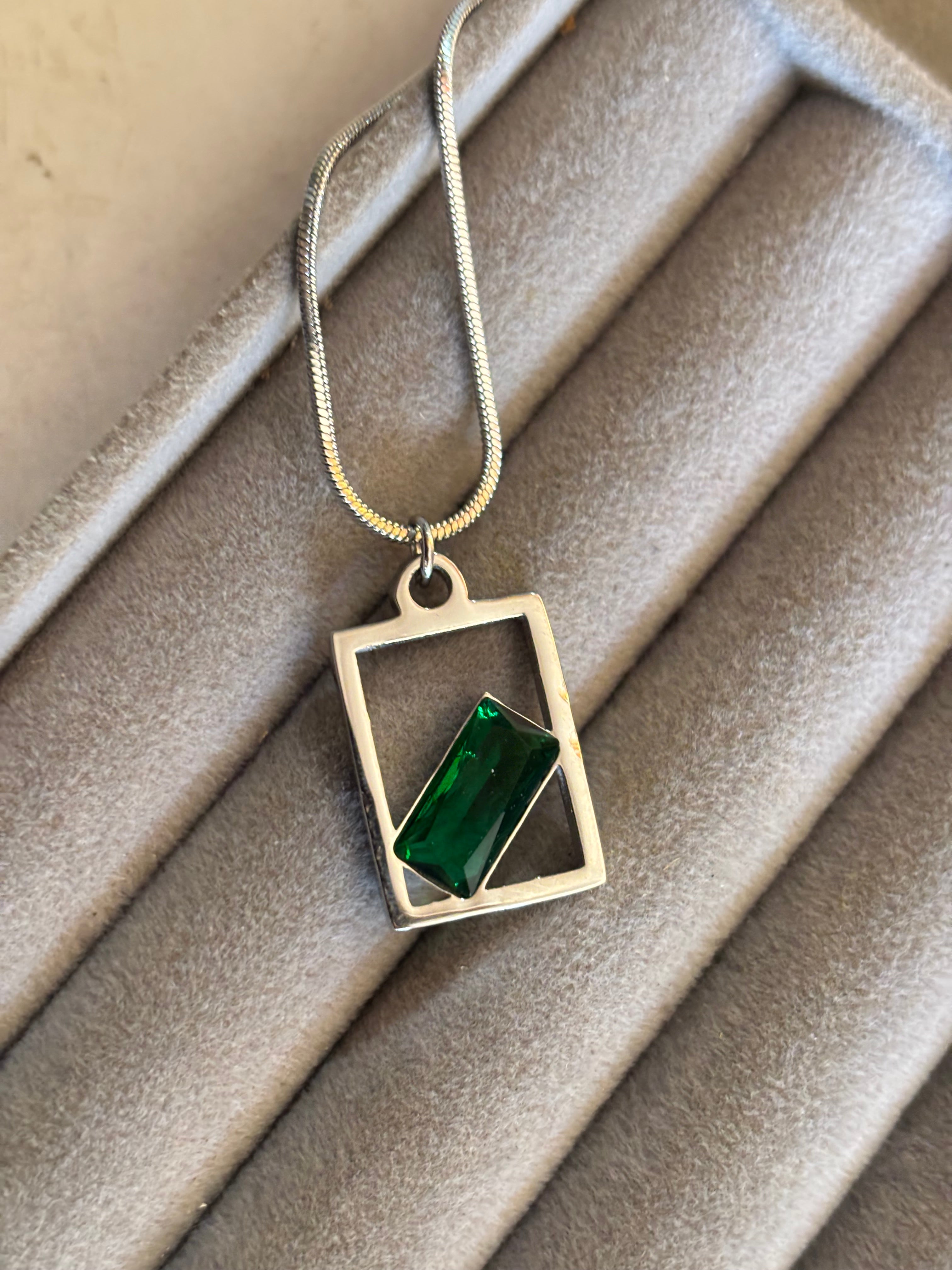 Frame and emerald chain