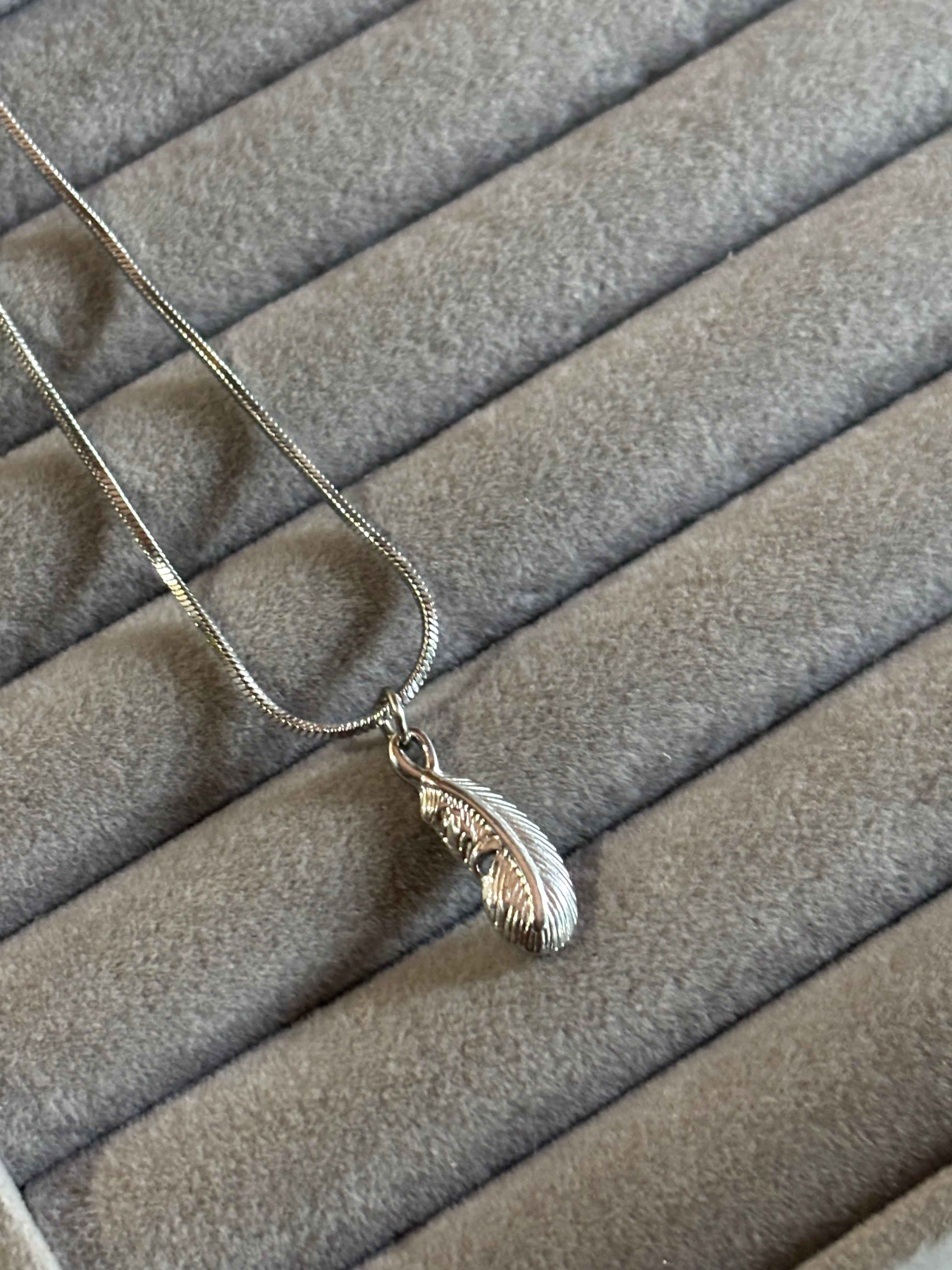 Feather necklace