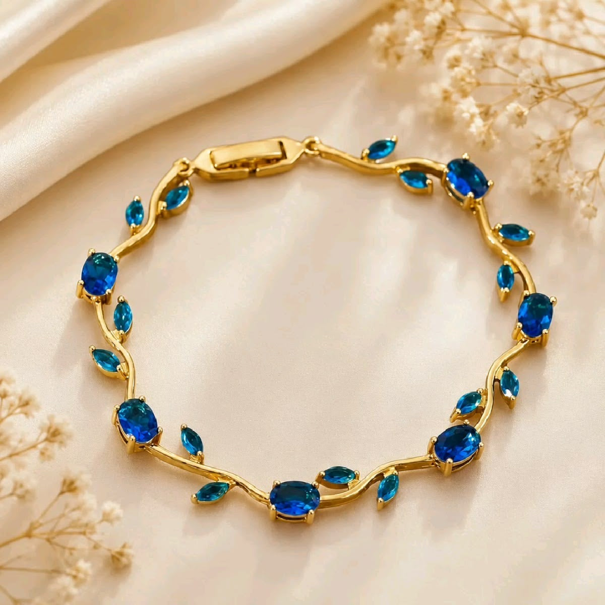 Tulip bracelet Navy blue