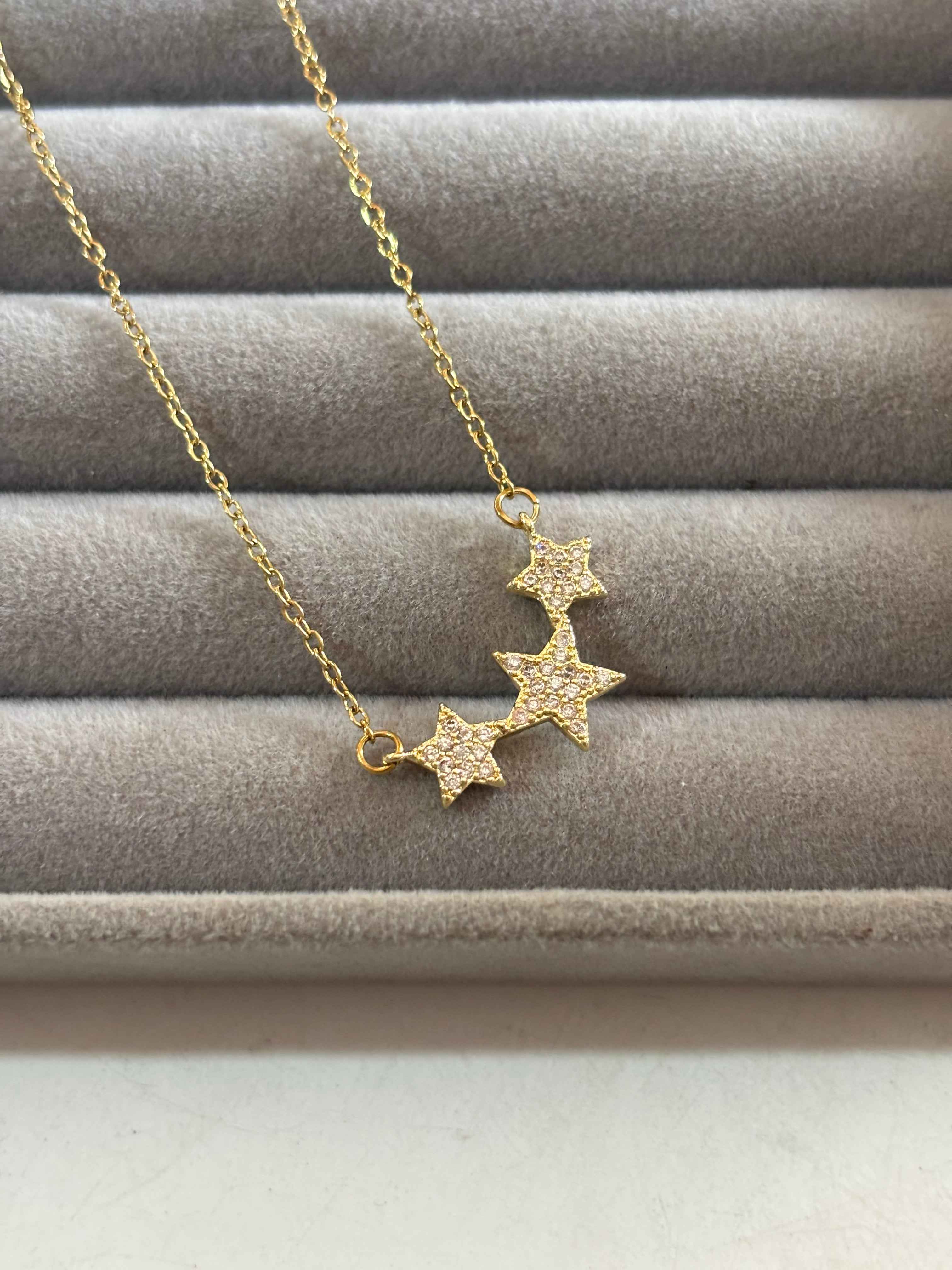 Trio star necklace - Hirulythings