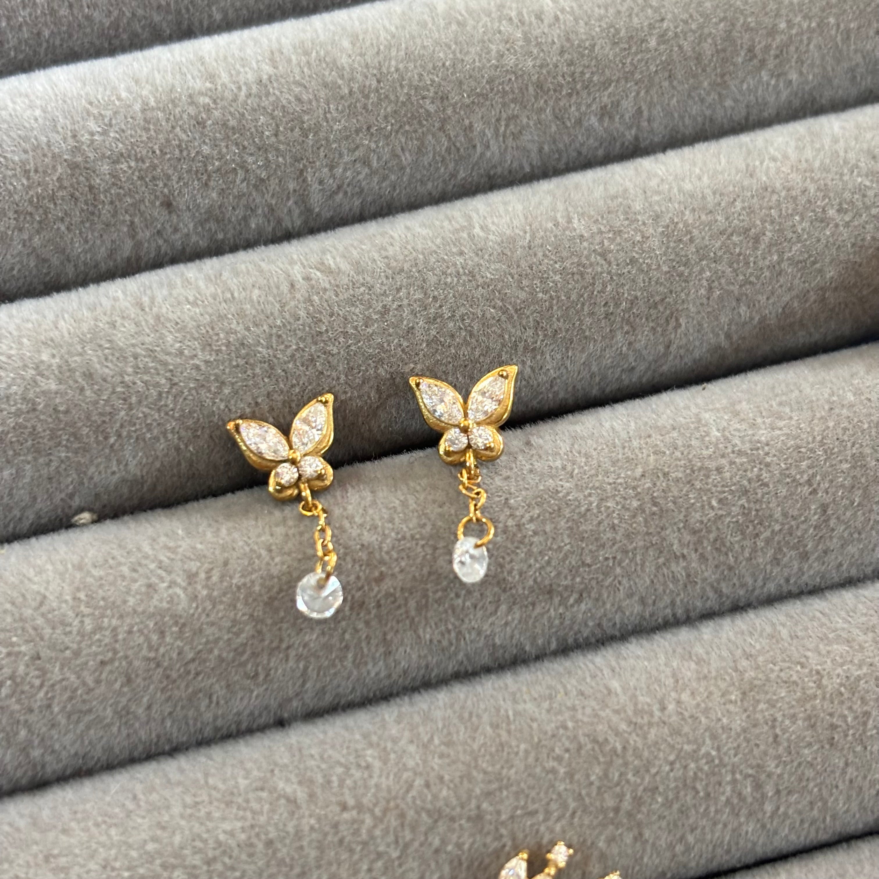 Butterfly drop piercings