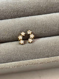 Starlight flower huggies Studs