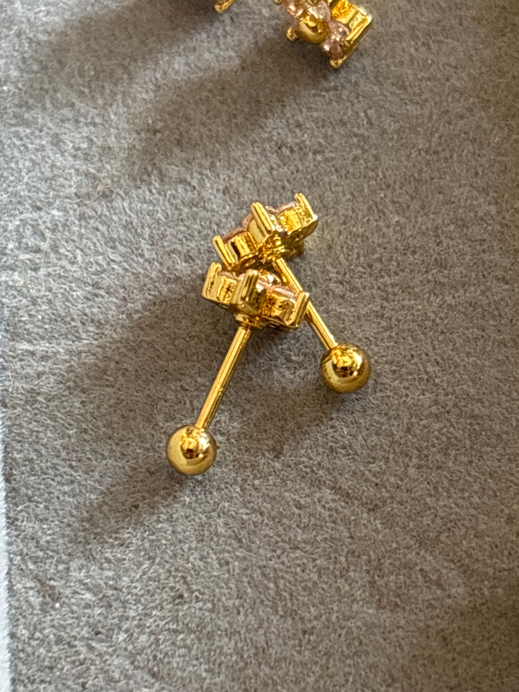 Tiny floral studs