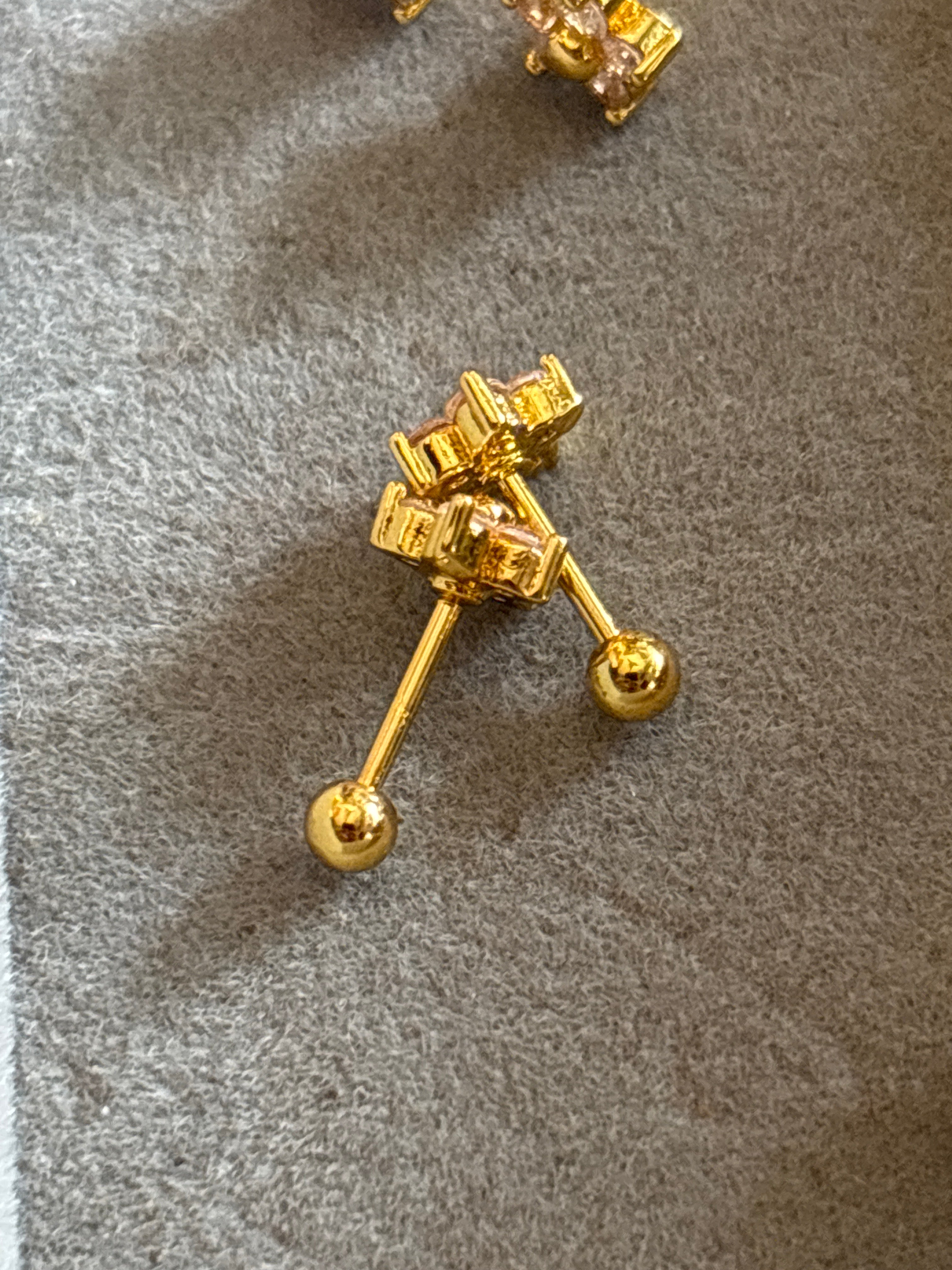 Tiny floral studs