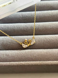 Golden swan necklace - Hirulythings