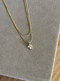 Double layer floral necklace