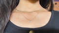 Dainty double layer necklace