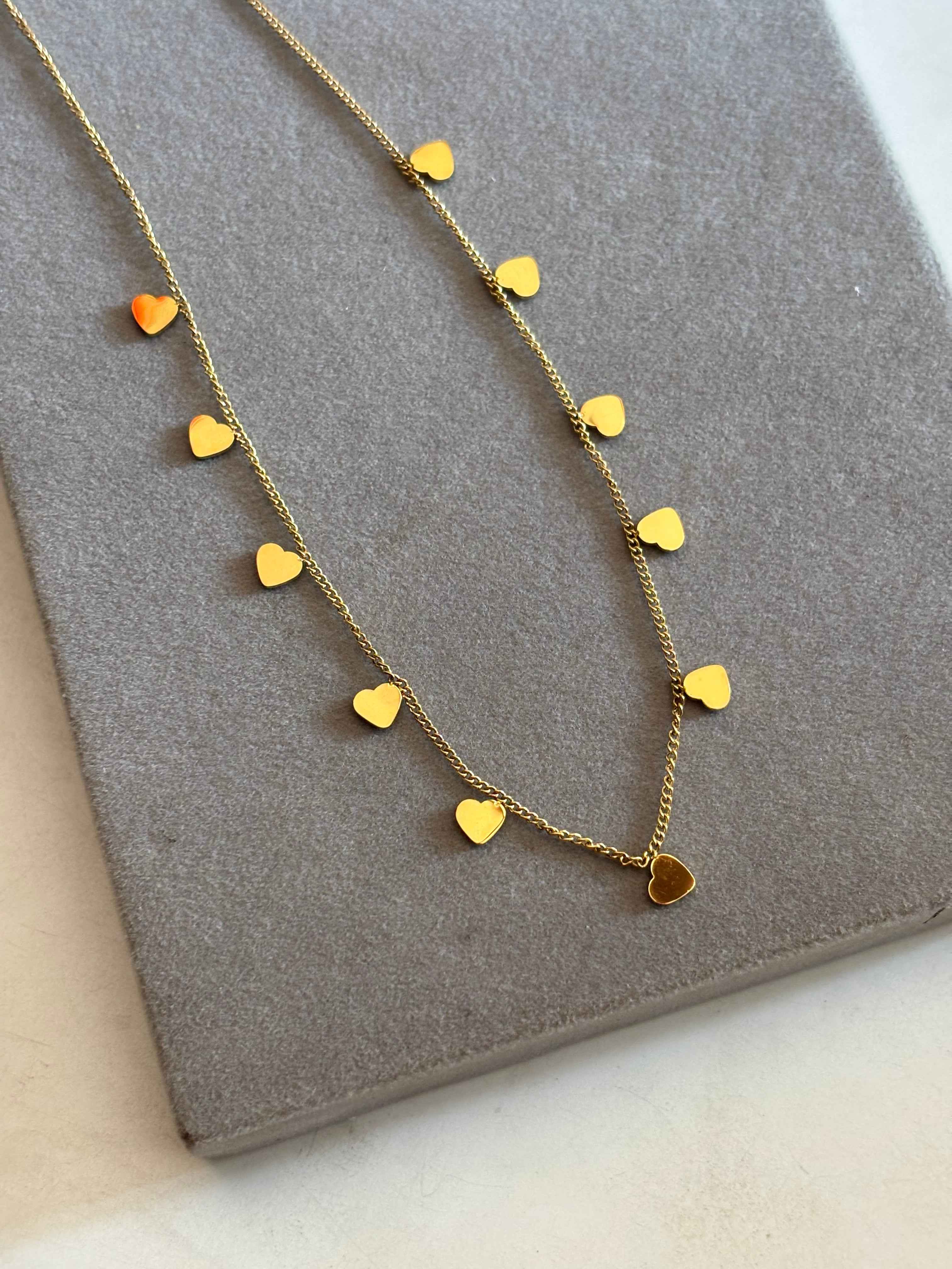 Solid hearts necklace - Hirulythings