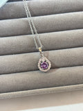 Amethyst glow pendant