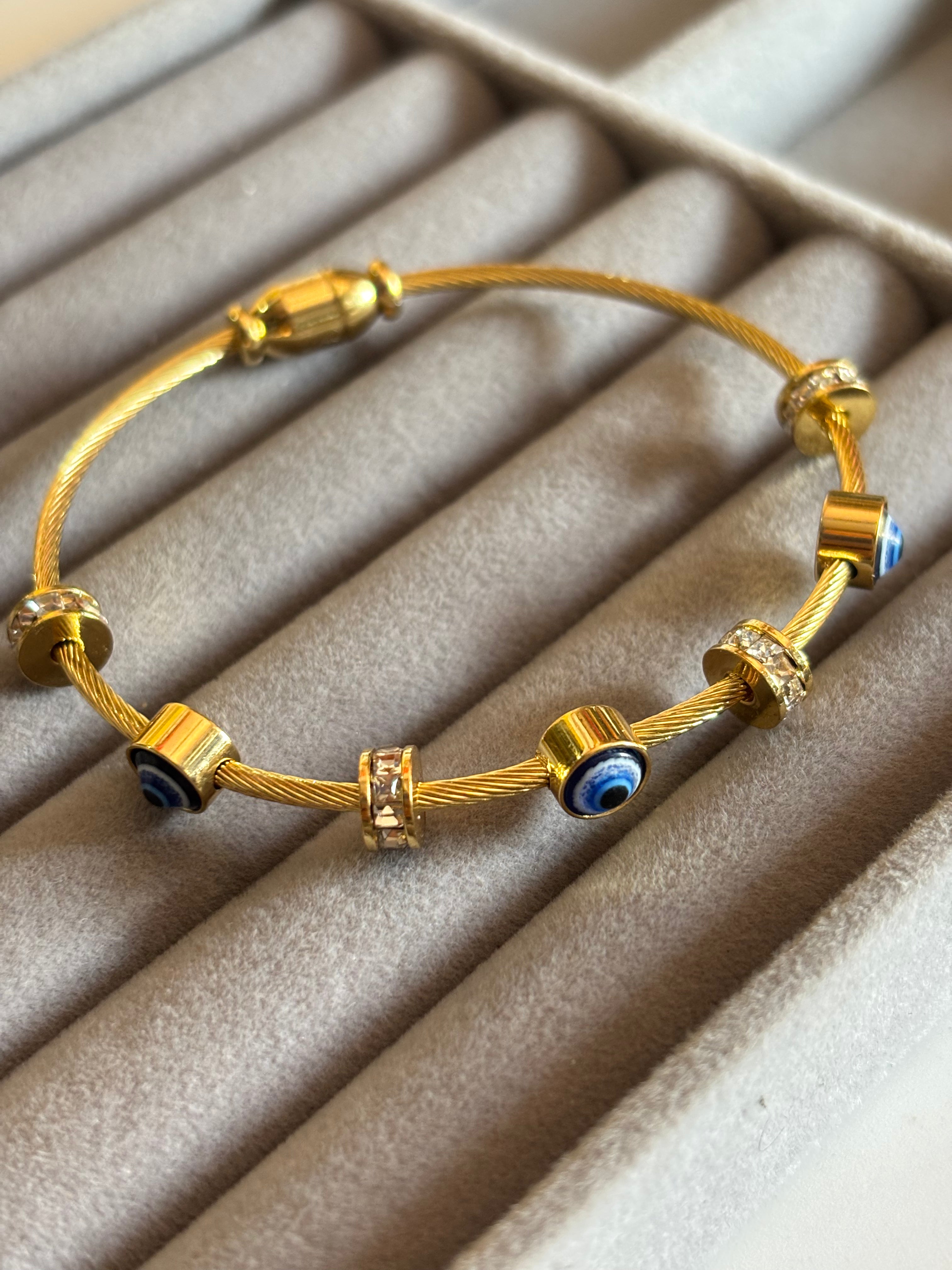 Evil eye kada bracelet
