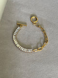 Anchor Tennis and link bracelet
