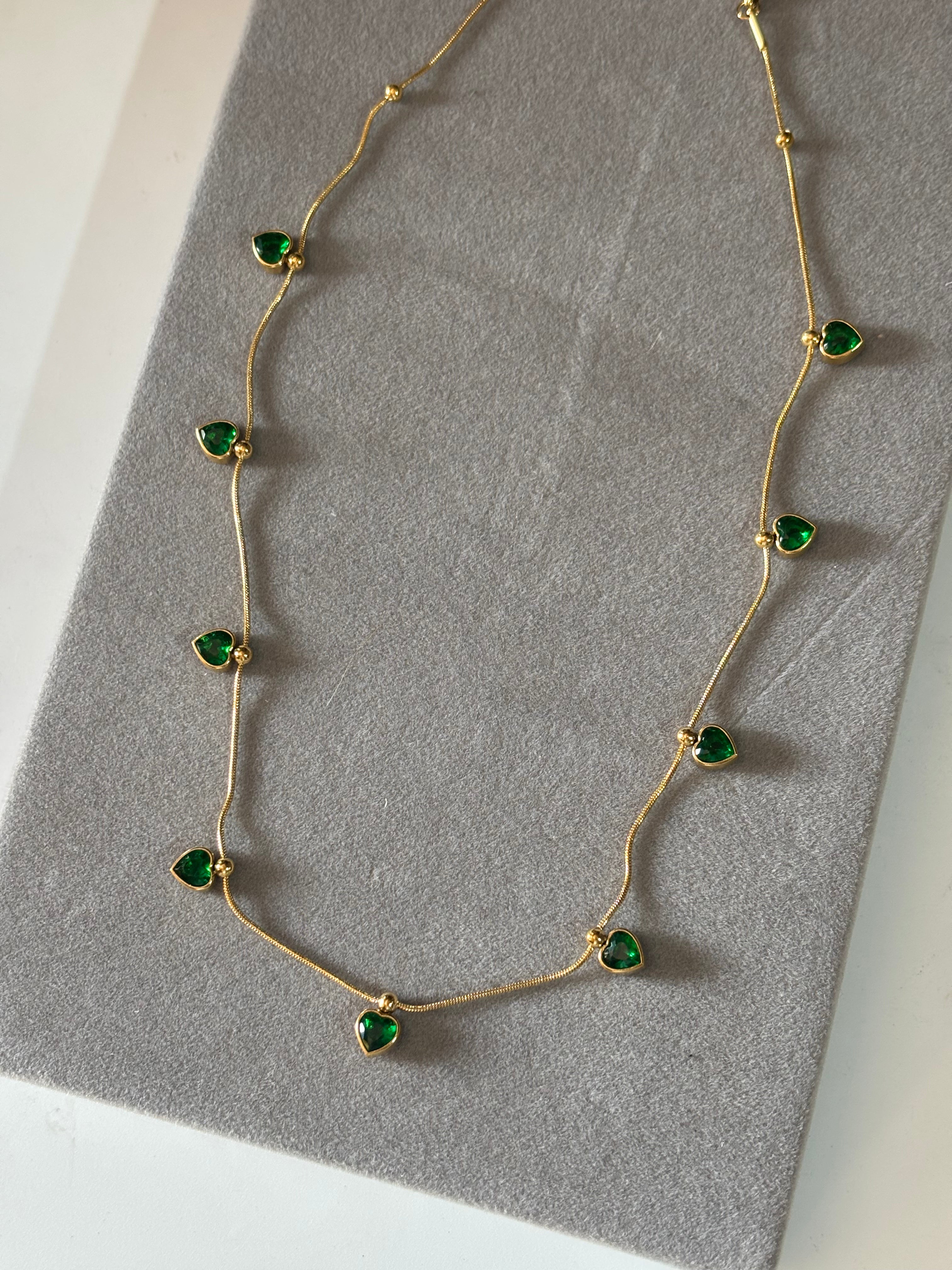 Emerald rich necklace