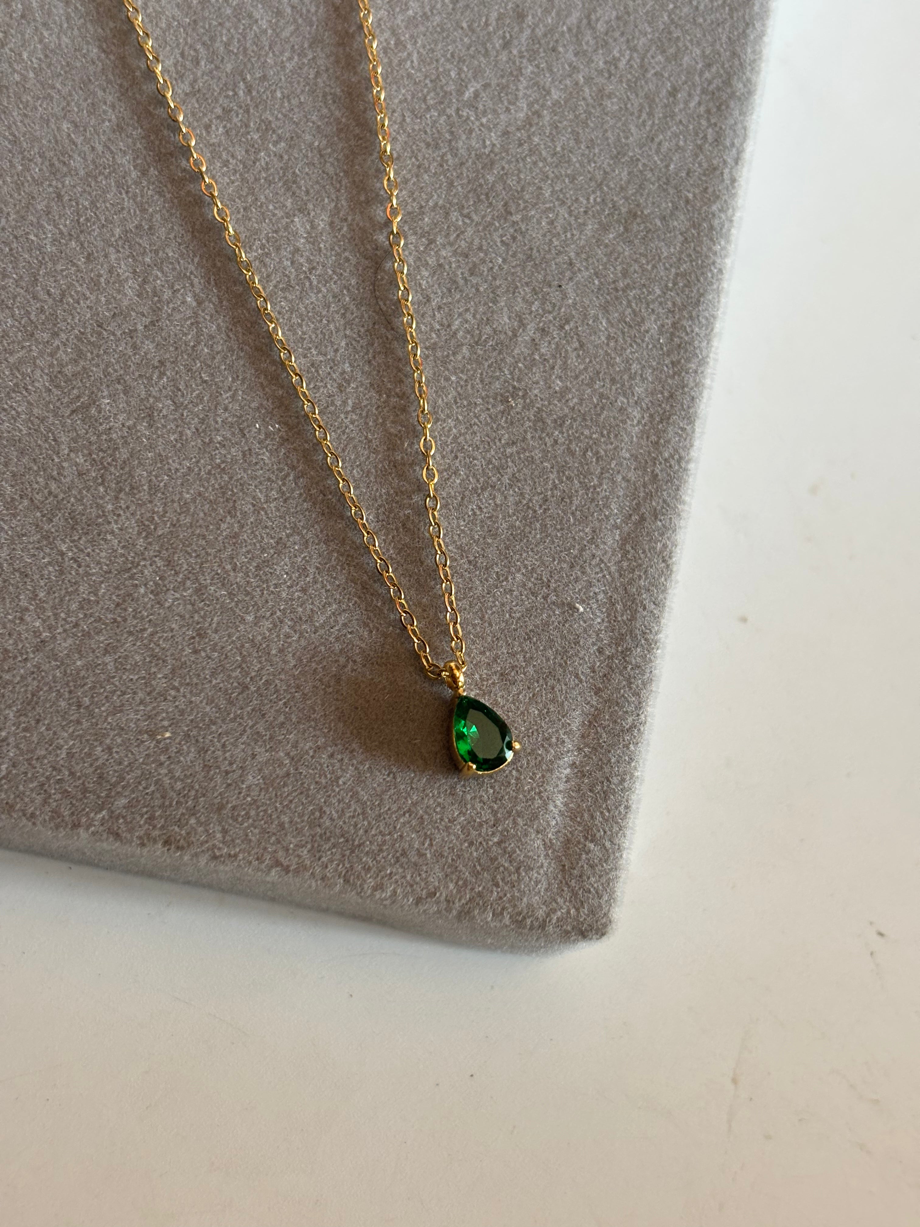 Emerald Stone necklace