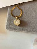 Diamond heart necklace - Hirulythings